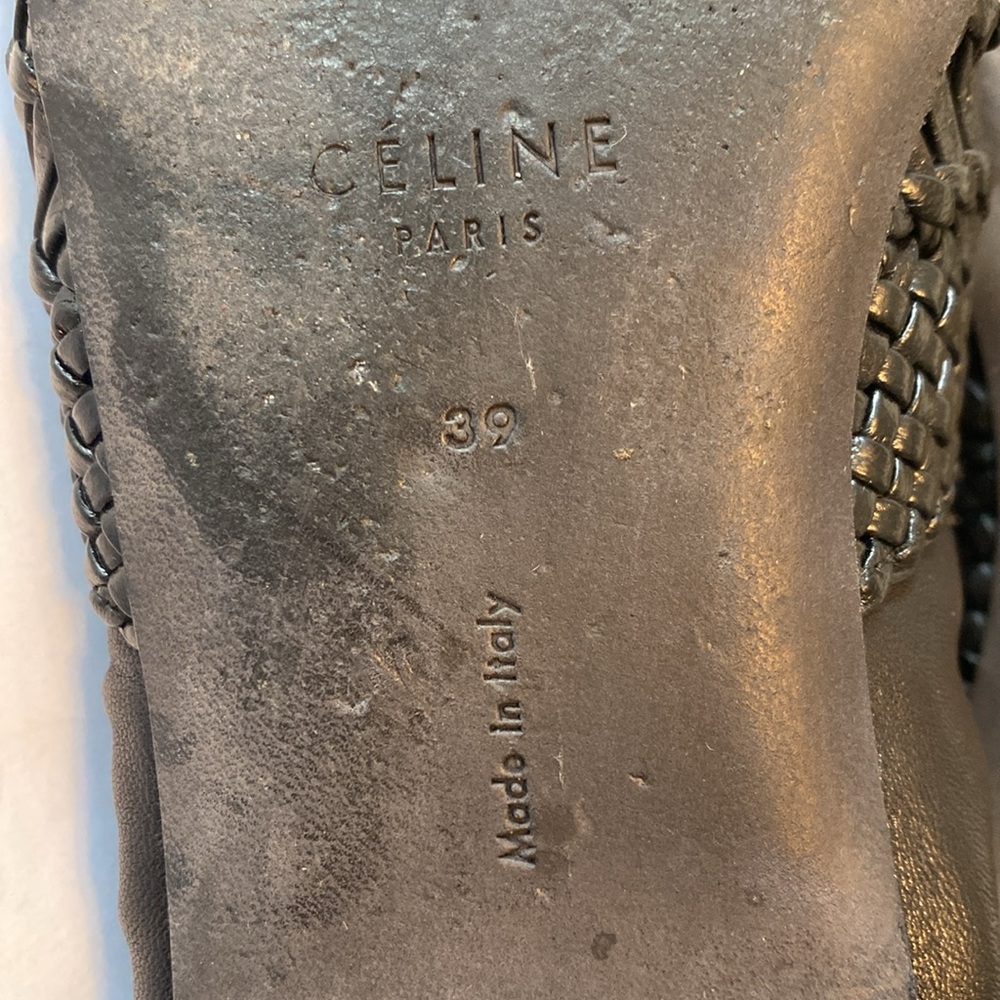 Céline Black Woven Loafers - Picture 7 of 8
